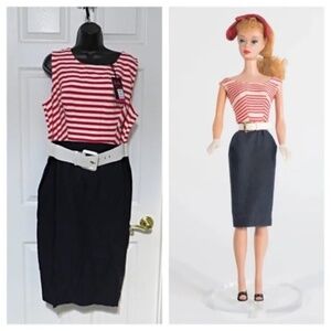 UNIQUE VINTAGE Ladies Barbie Replica Dress Plus Size 3X and 4X